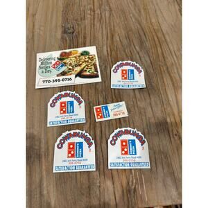 Vintage Domino's Pizza Magnets Lot of 6